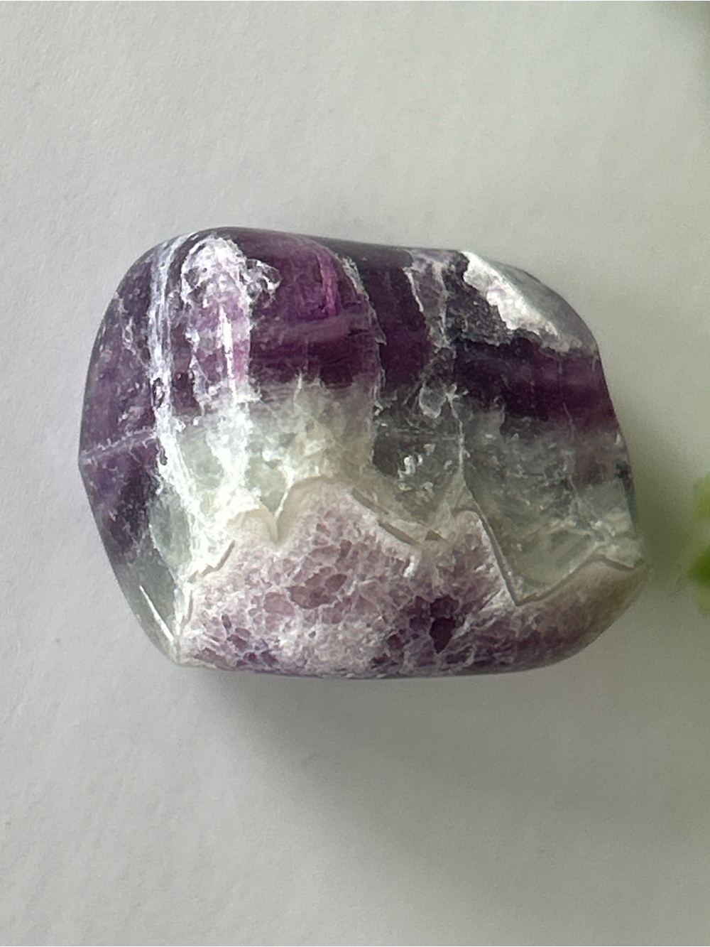 💎 Natural genuine chevron amethyst tumbled stone 15g